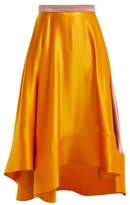 Thumbnail for your product : Roksanda Coleta High-rise Silk-satin Midi Skirt - Womens - Orange