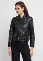 Thumbnail for your product : Emporio Armani Garment-Dyed Jacket In Tumbled Nappa Leather