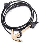 Thumbnail for your product : Miansai Anchor Leather Bracelet, Navy