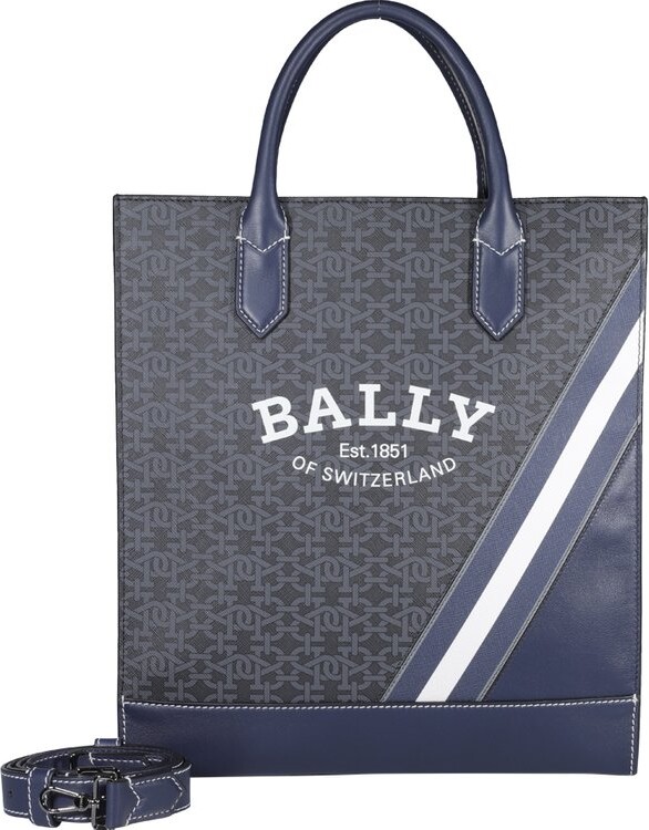 Bally Logo Printed Top Handle Bag