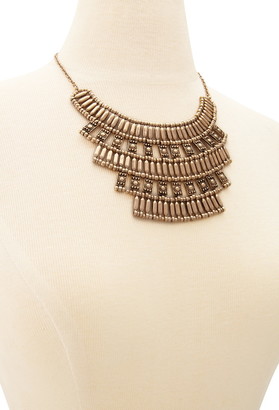 Forever 21 tiered tribal-inspired necklace