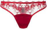 Thumbnail for your product : Fleur of England lace trim thong