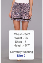 Thumbnail for your product : Rebecca Taylor Cheetah Ombre Short
