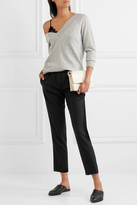 Thumbnail for your product : Brunello Cucinelli Crepe Tapered Pants - Black