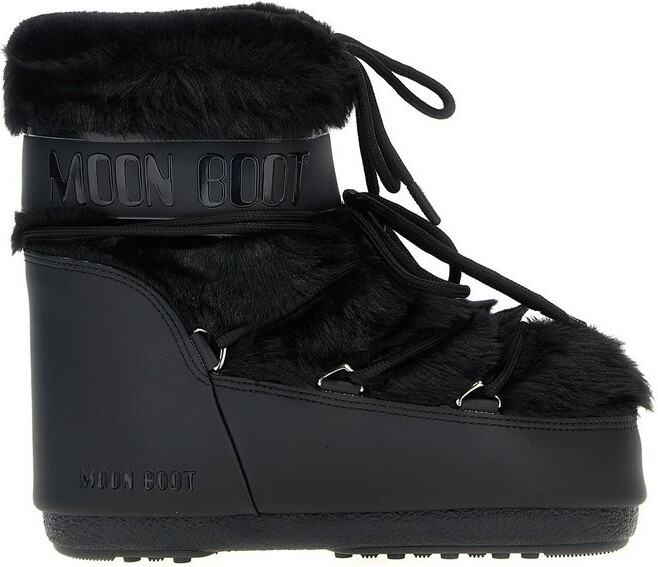 Moon Boot Icon Low Faux-Fur Lace-Up Boots