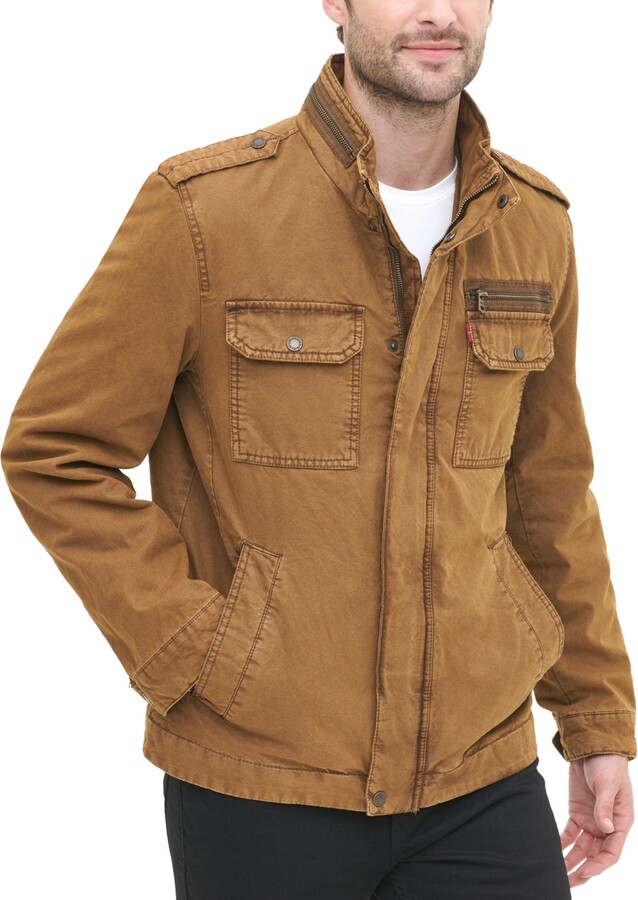 Levi's Men's Faux Leather Utility Jacket - Macy's