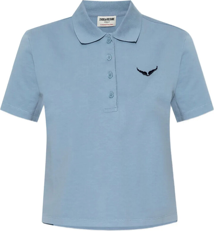 Zadig & Voltaire Embroidered-Logo Polo Top