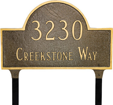 Montague Metal Products Inc. 2-Line Lawn Address Sign