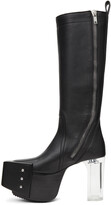 Thumbnail for your product : Rick Owens Black Double Zip Platform Boots