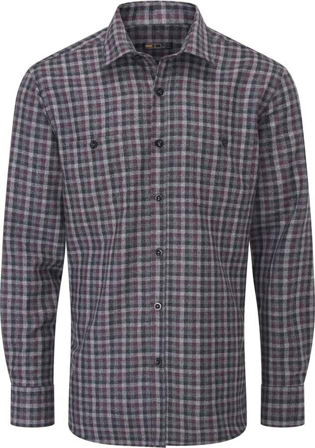 EDZ Merino Wool Flannel Shirt Plaid Grey XL ShopStyle