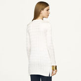 Thumbnail for your product : Ralph Lauren Black Label Cable-Knit Silk Tunic