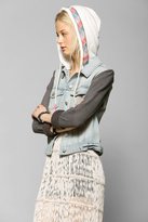 Thumbnail for your product : BDG Embroidered-Trim Hooded Denim Trucker Jacket