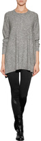 Thumbnail for your product : DKNY Wool-Silk-Cashmere Draped Side Pullover