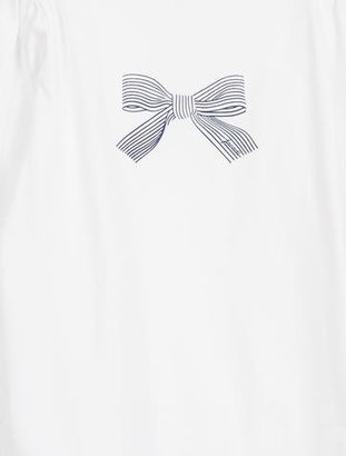 Jacadi Girls' Long Sleeve Bow Print Top