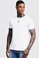 Thumbnail for your product : boohoo Crew Neck T-Shirt with Rolled Sleeves