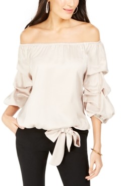 msk chiffon embellished blouse