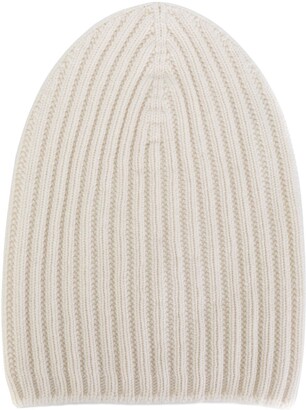Barrie Ribbed-Knit Cashmere Beanie