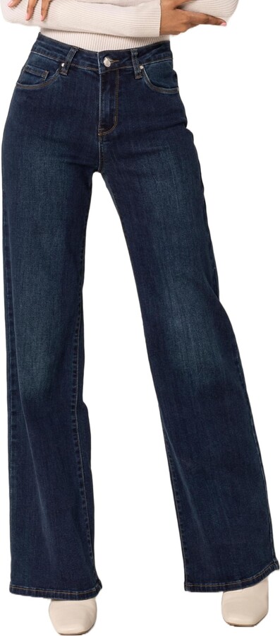 Nina Carter P211 Women's Tall Bootcut Jeans High Waist Flared Trousers ...