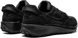 nike waffle triple black