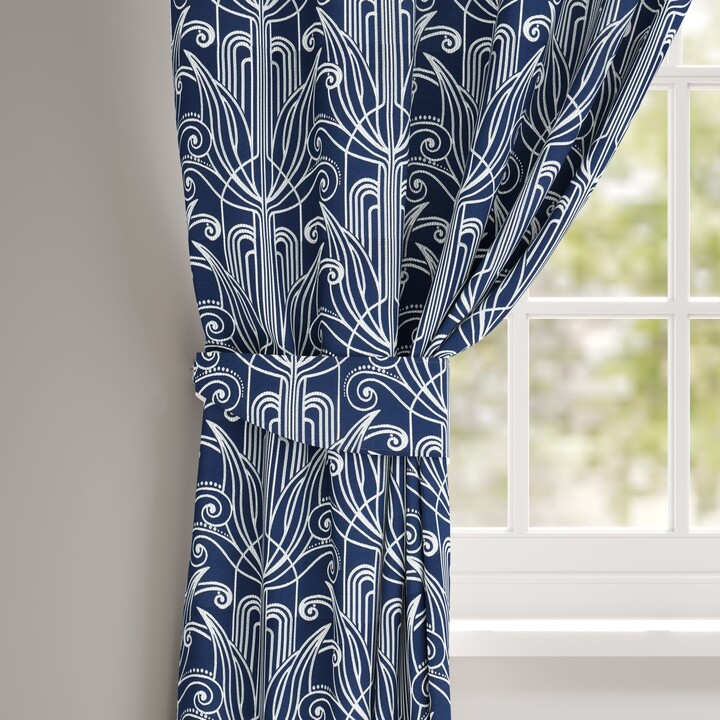 Dunelm Rene Made To Measure Tieback Rene Blue ShopStyle Curtains