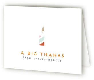 Minted Lit Candle Children's Birthday Party Thank You Cards