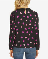 Thumbnail for your product : CeCe Collared Printed Blouse