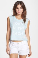 Thumbnail for your product : Wildfox Couture 'Born on the Beach' Crop Muscle Tank