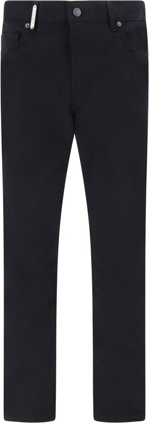 Moschino Logo Plaque Straight Leg Pants