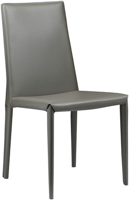 Moe's Home Collection Set Of 2 Lusso Dining Chair Charcoal
