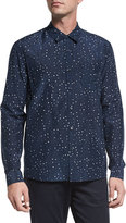 Thumbnail for your product : Vince Pencil Dot Sport Shirt, Navy