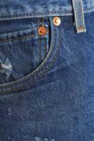 Thumbnail for your product : Levi's Re/Done By Re/done By Distressed Two-tone Mid-rise Slim-leg Jeans