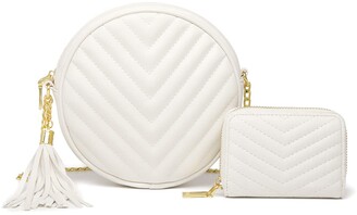 Quilted Crossbody Bag With Chain - White - Woman - Shoulder Bags 