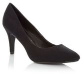 Thumbnail for your product : New Look Black Suedette Mid Heel Court Shoes
