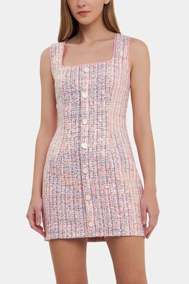 Endless Rose Sequins Tweed Mini Dress - ShopStyle