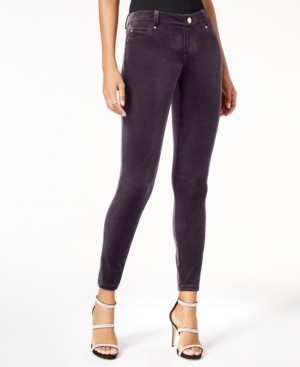 INC International Concepts Velvet Skinny Pants, Created for Macy's