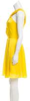 Thumbnail for your product : Halston Silk Knee-Length Dress