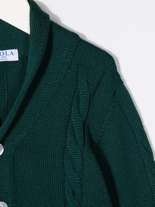 Siola Cable-Knit Buttoned Cardigan