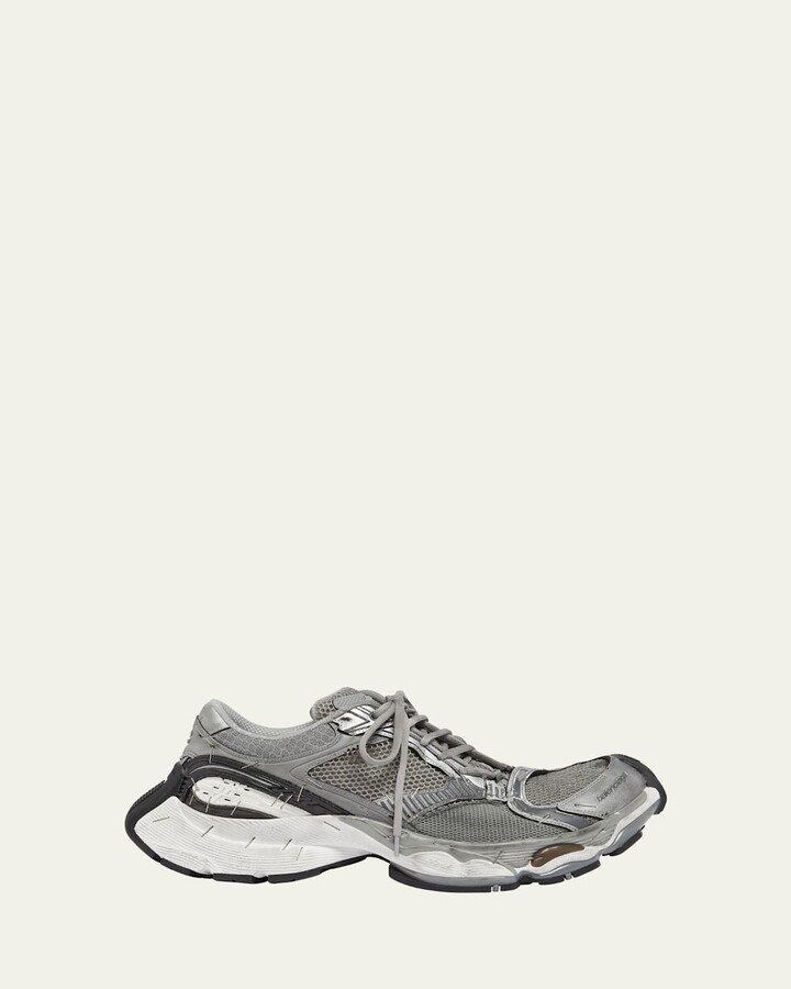 Balenciaga Men's Stapler Mesh Runner Sneakers