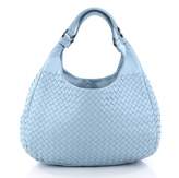 Blue Leather Handbag 