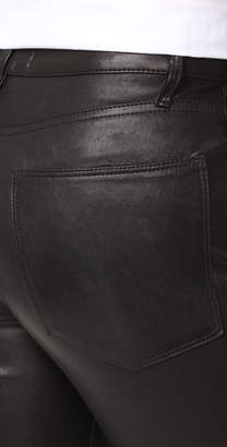 Frame Le High Straight Leather Pants