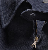 Thumbnail for your product : A.P.C. Woven Linen and Cotton-Blend Bomber Jacket