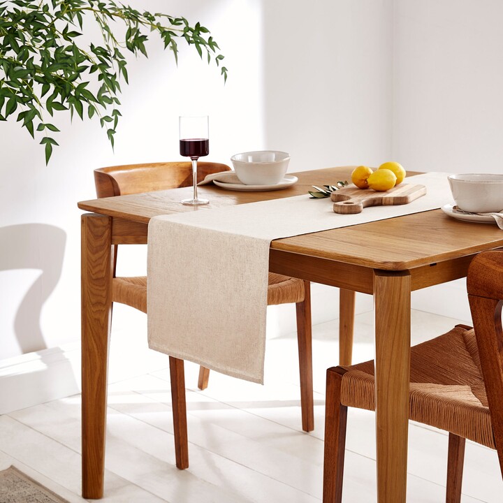 Dunelm Linen Blend Table Runner Natural ShopStyle