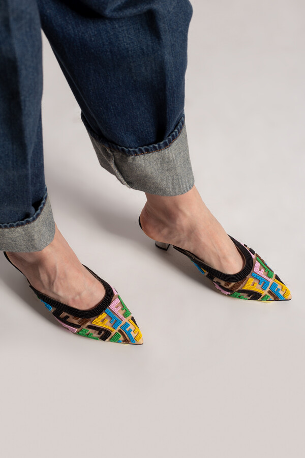 fendi flat mules