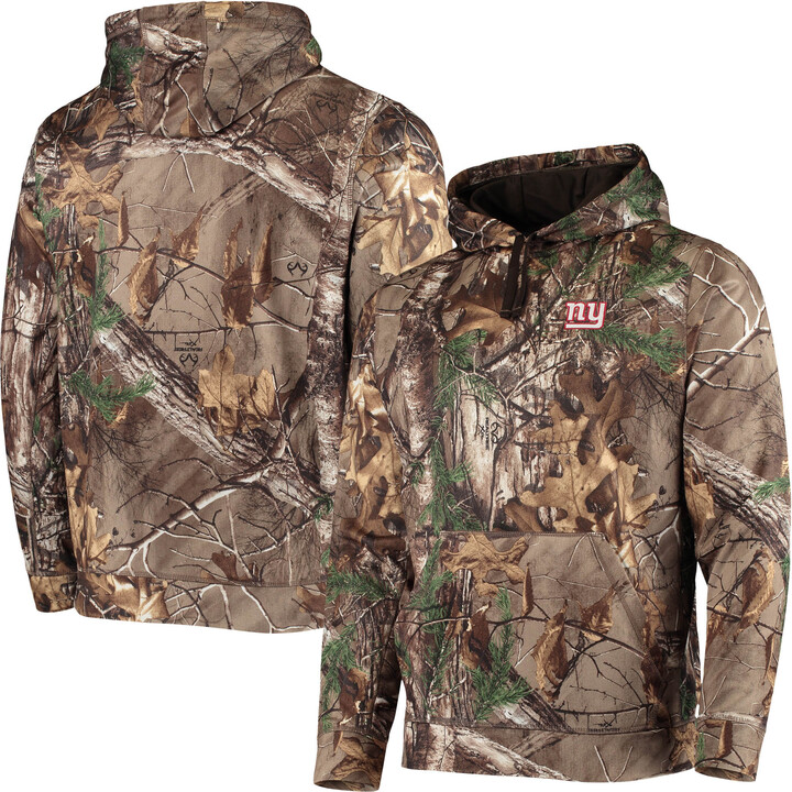 Men's Dunbrooke Realtree Camo New York Giants Circle Champion Tech Fleece Pullover Hoodie