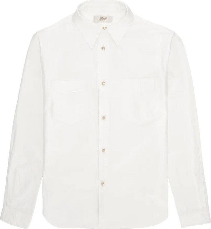 Fortela Prequel patch-pocket striped shirt