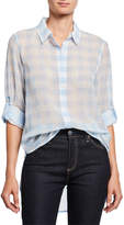 Thumbnail for your product : Iconic American Designer Big Gingham Button-Front Blouse