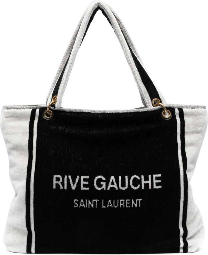 Saint Laurent Rive Gauche beach bag - ShopStyle