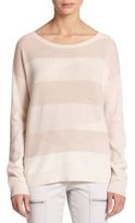 Thumbnail for your product : Joie Eloisa Stripe-Front Cashmere Sweater