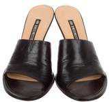 Thumbnail for your product : Ann Demeulemeester Leather Slide Sandals