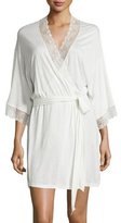 Thumbnail for your product : Eberjey Magnolia Lace-Trimmed Robe